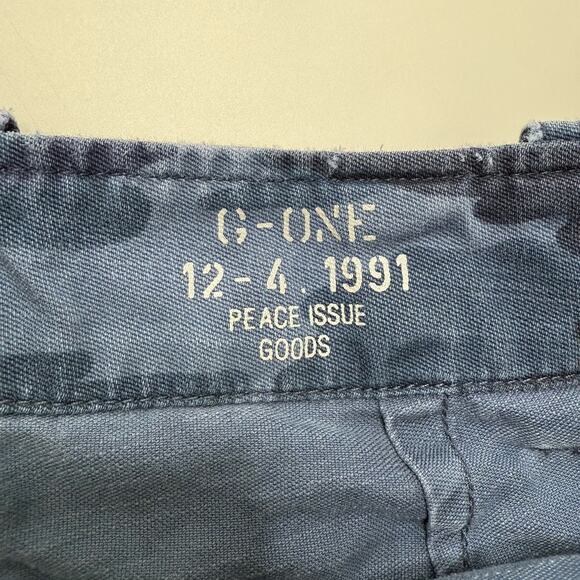 G1 Goods Clothing Shorts Blue Size 2 Camouflage Pattern Utility Peace Issue - Picture 6 of 9